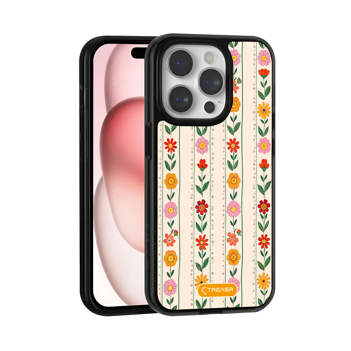 BloomStripe Floral MagSafe Case
