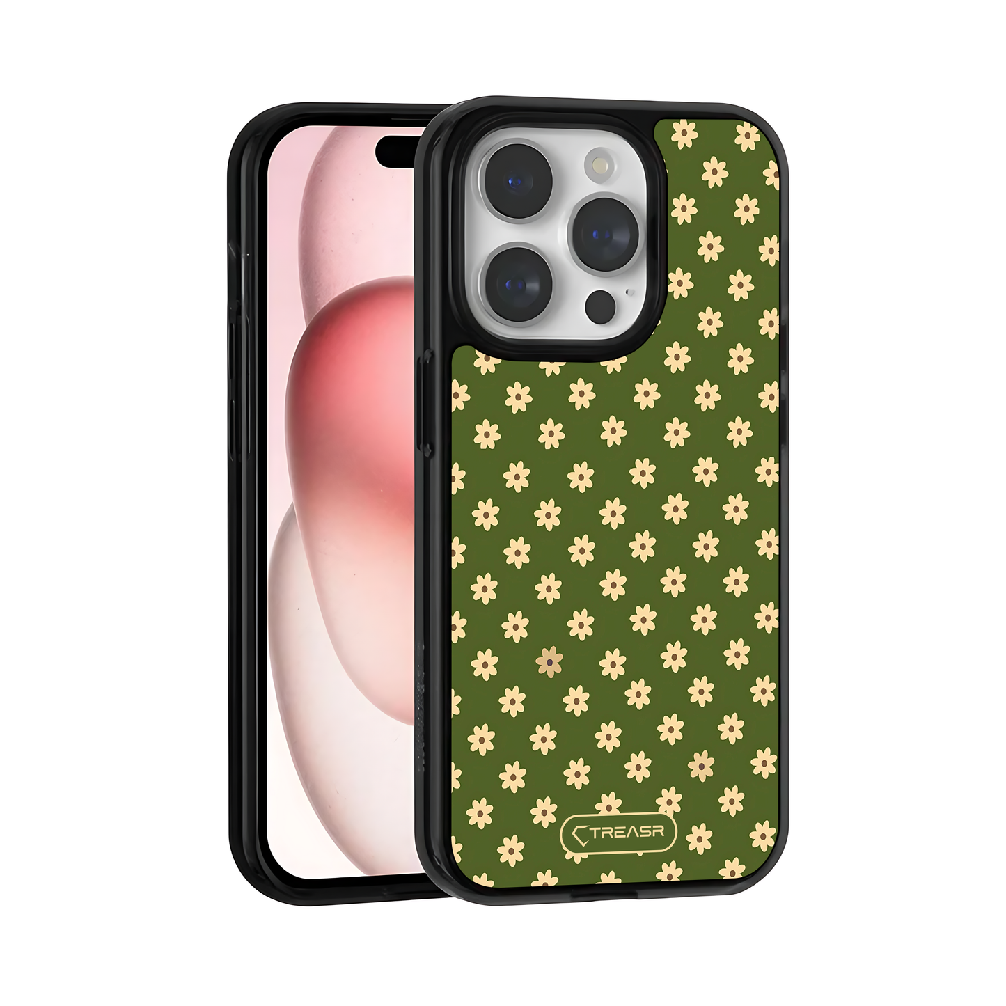 Olive Blossom Floral MagSafe Case-treasr