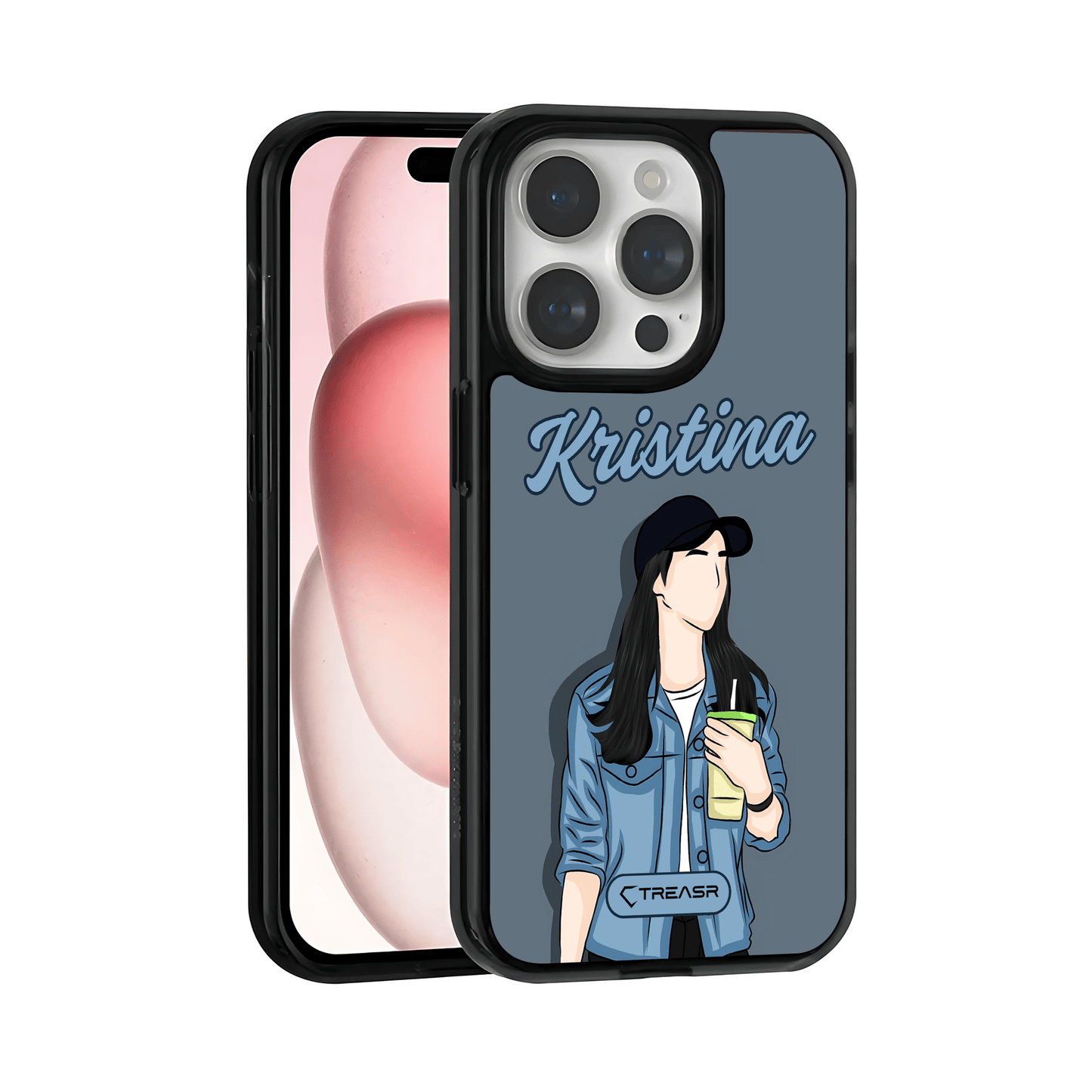 Denim Chic Personalized MagSafe Case for Women - Treasr™