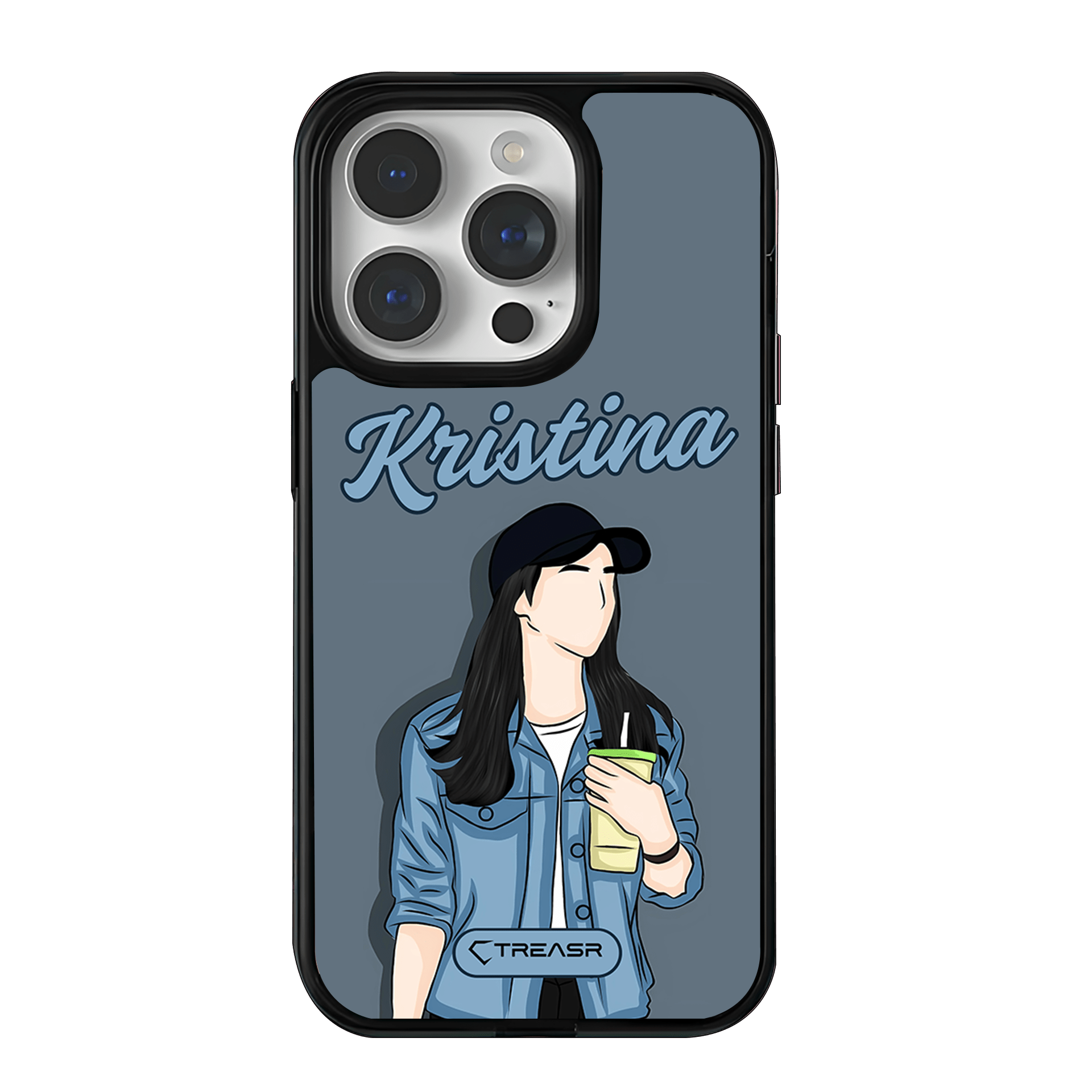 Denim Chic Personalized MagSafe Case for Women - Treasr™