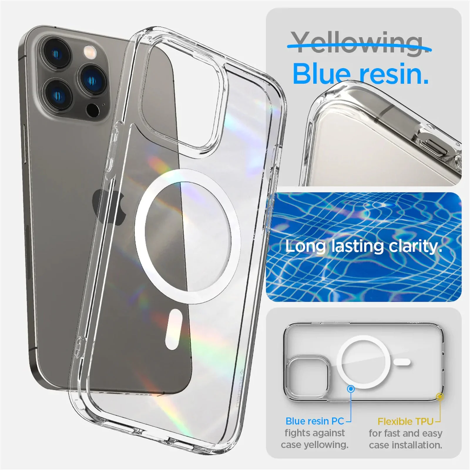 Ultra Hybrid Magfit Clear Case for iPhone - TREASR